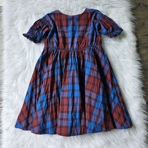 Tea Girls Kids Dress Red and Blue Size 8